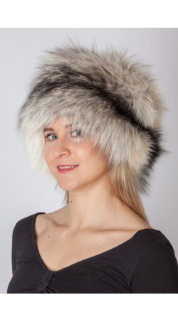 Shadow blue frost fur hat